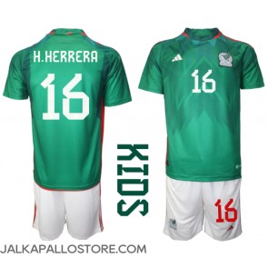 Meksiko Hector Herrera #16 Kotipaita Lapsille MM-kisat 2022 Lyhythihainen (+ shortsit)
